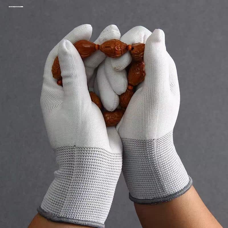 超薄尼龙白色透气贴手工作手套礼