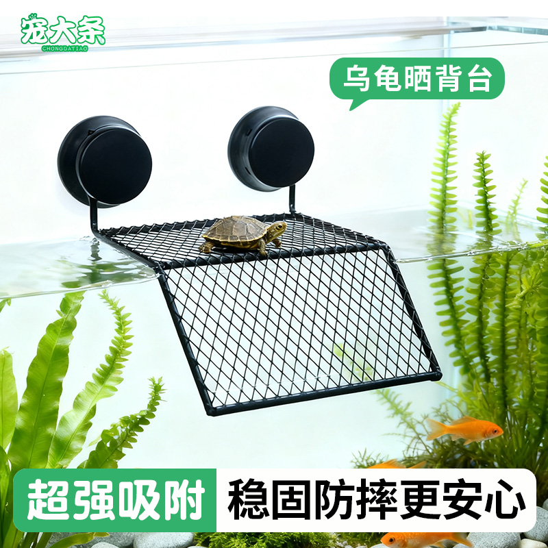 乌龟缸晒台巴西龟爬宠晒背造景