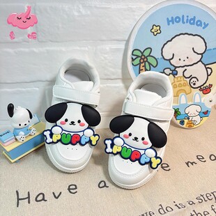 女童卡通休闲小白鞋幼儿童女孩白色板鞋2025款运动鞋轻便跑步软底