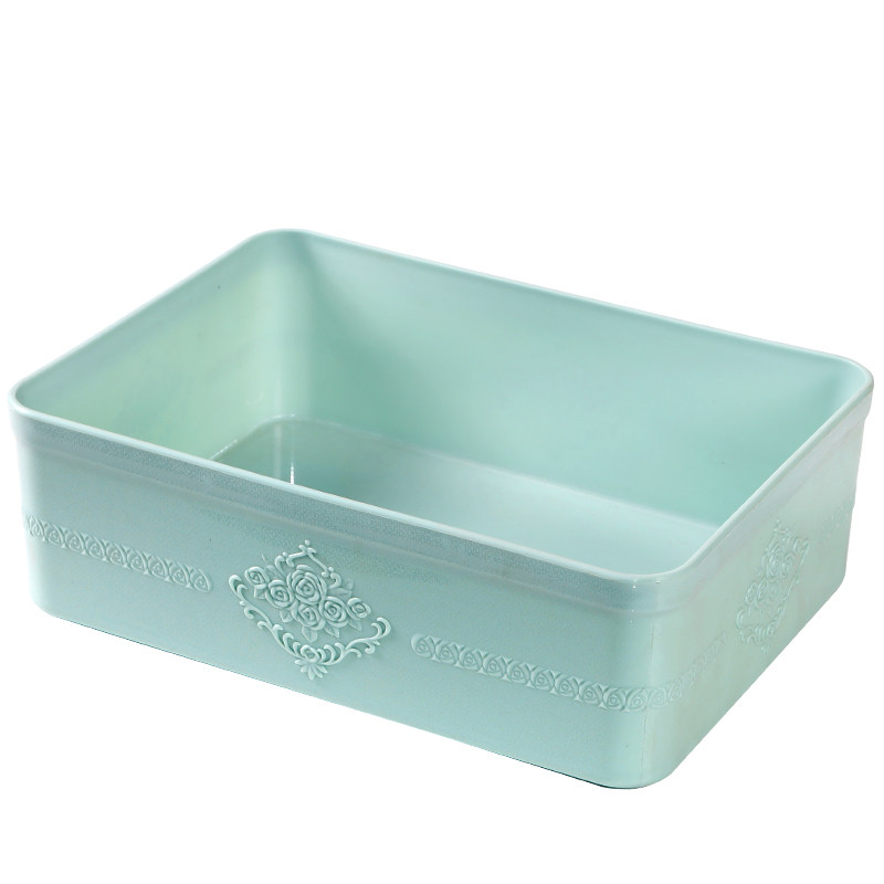 桌面收纳盒塑料长方形整理盒小号纯色收纳篮置物盒杂物分类储物盒,收纳整理,桌面收纳盒,淘宝优惠券,粉丝福利购,淘宝优惠卷