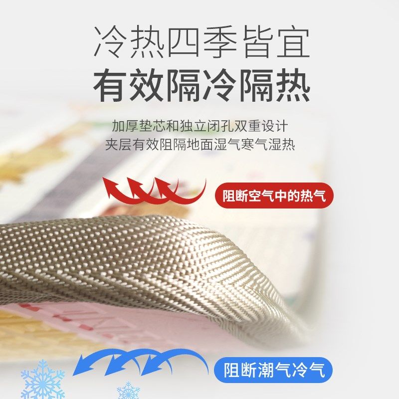 宝宝爬行垫折叠尼龙包边加厚家用婴儿爬爬垫无毒无味儿童防摔地垫,玩具/童车/益智/积木/模型,爬行垫,淘宝优惠券,粉丝福利购,淘宝优惠卷