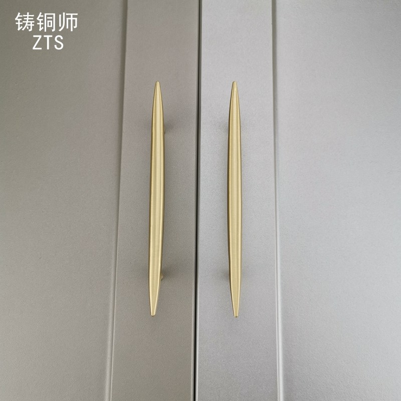 美式简约拉手纯铜实心欧式柜子抽屉金色北欧轻奢黄铜衣橱柜门把手,基础建材,小拉手,淘宝优惠券,粉丝福利购,淘宝优惠卷
