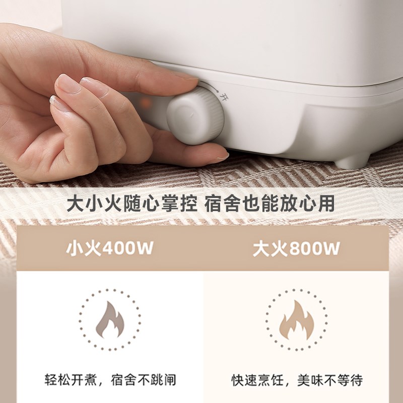 lotor电蒸锅小型家用迷你宿舍单人2024新款多功能蒸煮一体早餐机