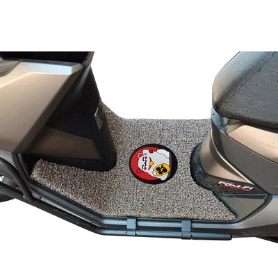 适用本田摩托车NX125脚踩垫改装踏板车防水防滑丝圈脚垫WH125T-9D