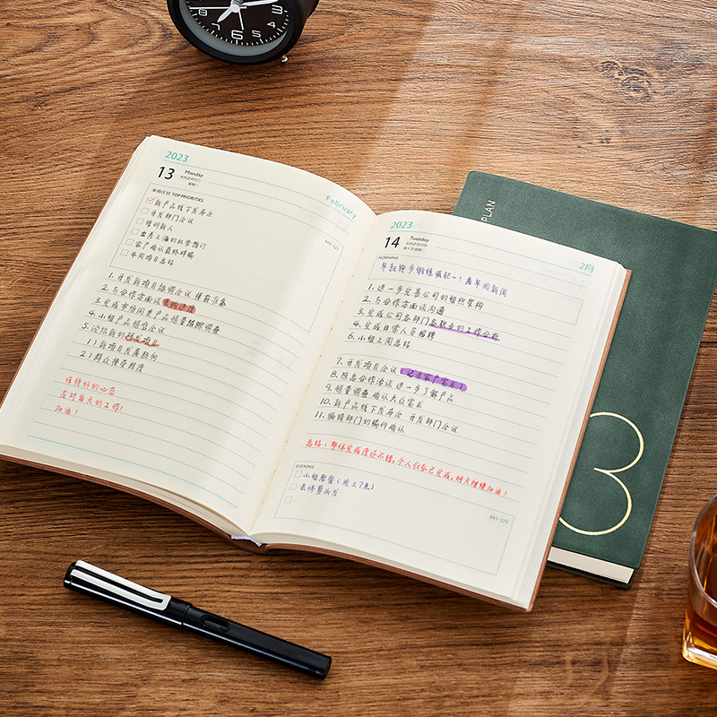 2023年日程本a5一日一页365天时间管理商务办公用工作每日计划表