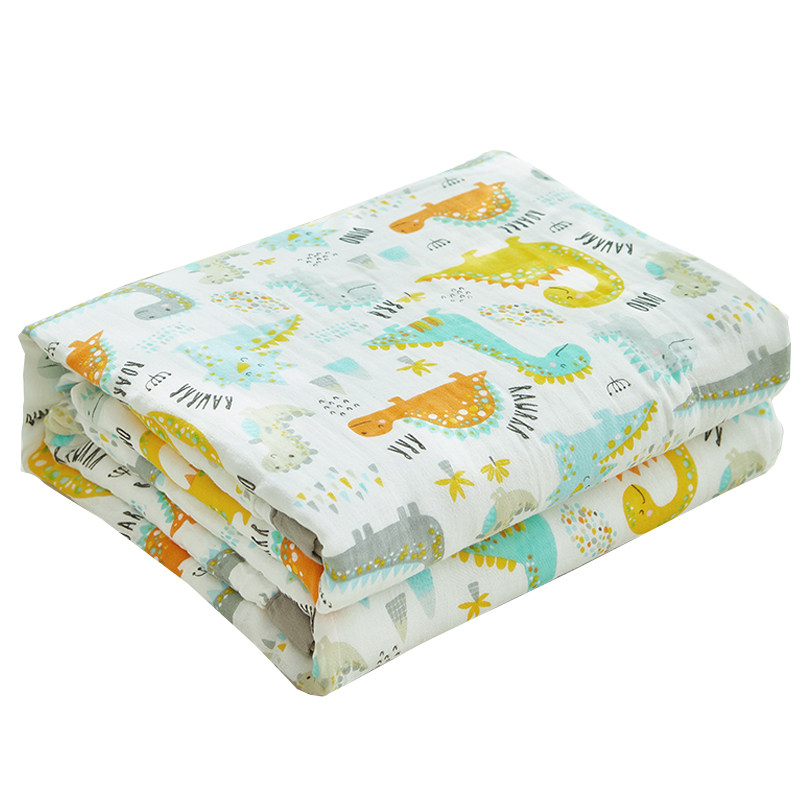 六层纯棉纱布毛巾被儿童盖毯婴儿棉纱被子小毯子夏凉被夏季薄款