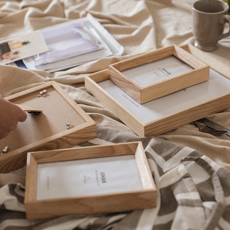掬涵 白蜡实木高档相框画框 桌面摆件照片墙 自然原味日式北欧,家居饰品,相框/画框,淘宝优惠券,粉丝福利购,淘宝优惠卷