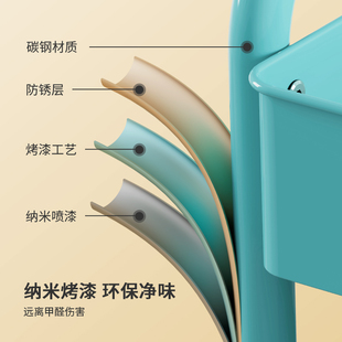 易瑞康移动书架书柜储物车带轮小推车家用书房学生儿童书架置物架