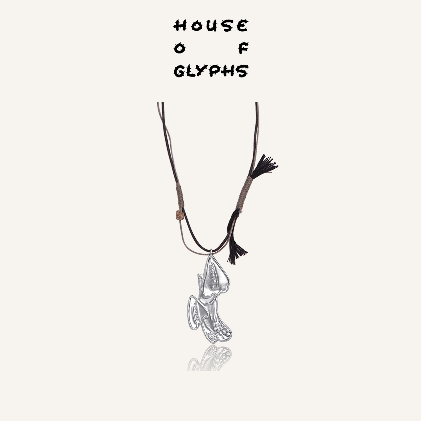House of Glyphs符界HOG呼呼菌蘑菇编绳旷野波嬉风编绳流苏长项链