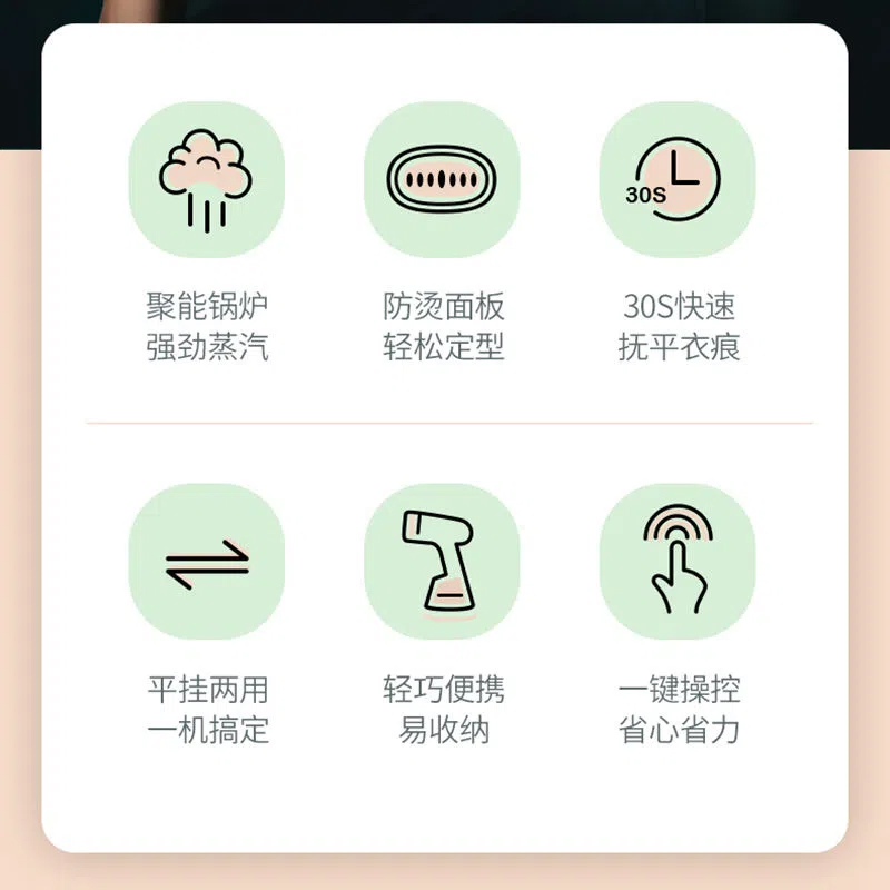 家用蒸汽大蒸气mini手提式喷气熨斗挂烫汤衣服机熨电运斗慰烝抖炀