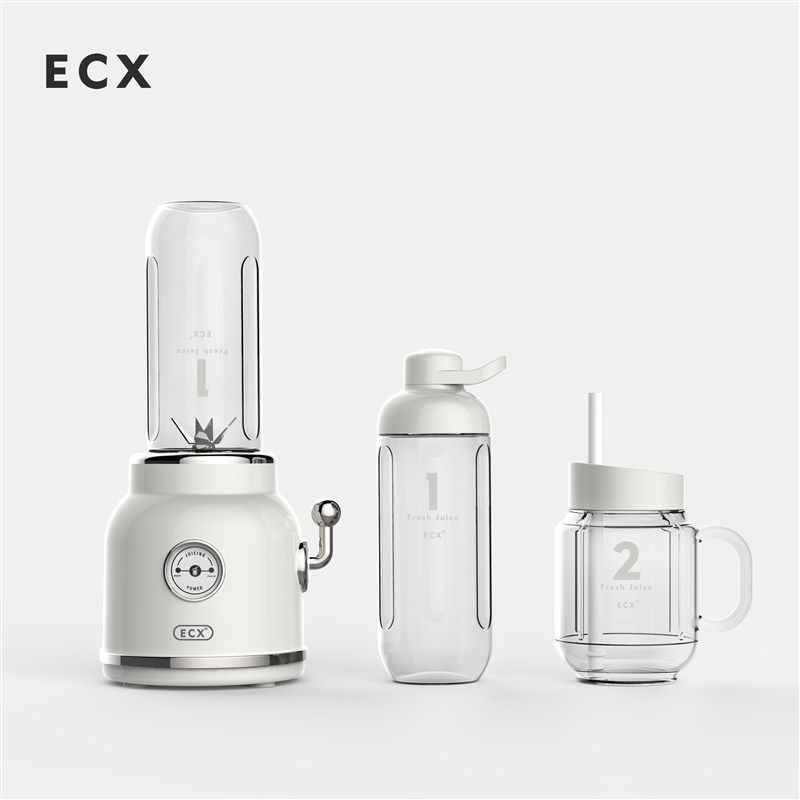 ECX榨汁机 家用电动果汁机 多功能炸果汁搅拌机可榨冰块机沙冰机