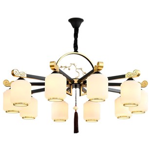 吊灯客厅灯新中式灯具新款中国风别墅大厅灯饭店餐厅酒店包间吊灯