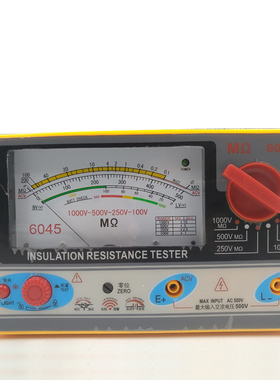 天宇TY6017/6018/6045型绝缘电阻表兆欧表500V/1000V摇表电子摇表