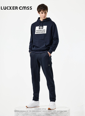 LUKER CMSS情侣款高街潮牌百搭休闲棉裤