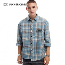 LUKER CMSSLUKER CMSS高街潮牌休闲百搭男女同款衬衫上衣