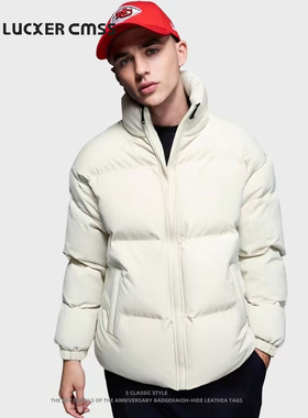 LUKER CMSS高街潮牌休闲百搭男女同款宽松运动休闲棉服保暖秋冬