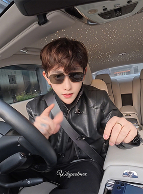 老钱风无边框高级感墨镜