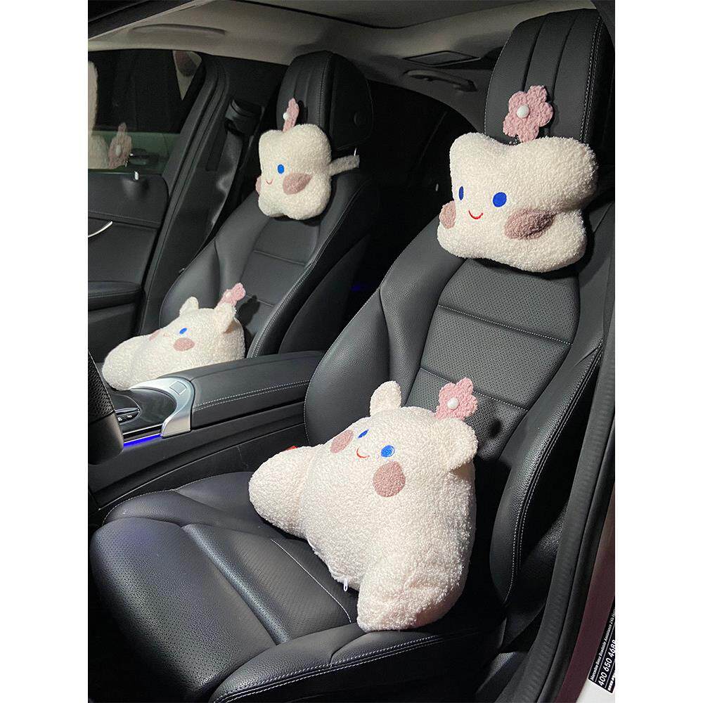 汽车头枕开车护颈枕卡通笑脸车内腰靠车用靠枕车载靠垫枕头抱枕女