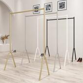 店展示架专用落地式 网红装 饰童装 简约服装 挂衣架挂衣杆女装 店货架