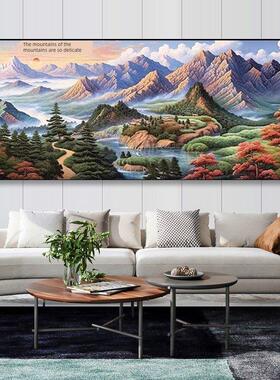 贴钻十字绣大幅风景山水画江山如此多娇5d钻石画满钻新款客厅2025