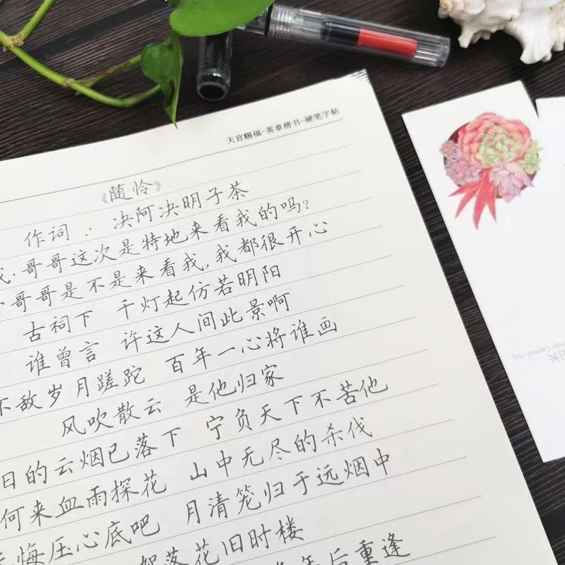 天官赐福周边语录歌词文案本初高中女生钢笔簪R花小楷书字帖临摹