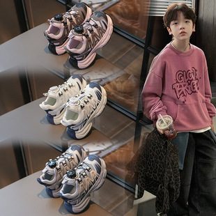 KEEN DA科恩达儿童老爹鞋2026春季新款休闲女童旋转扣防滑运动鞋