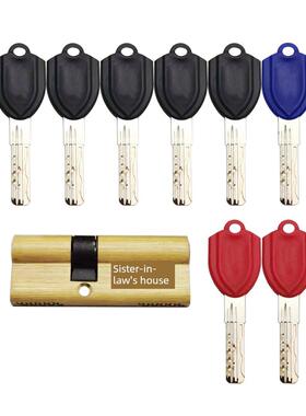 St1【大威系列铁盒精装】高端超高档B级两端实曲线锁芯及防盗门锁