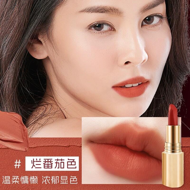 雾面柔光丝绒不沾杯口红防水持久哑光2025热卖烂番茄色亚光
