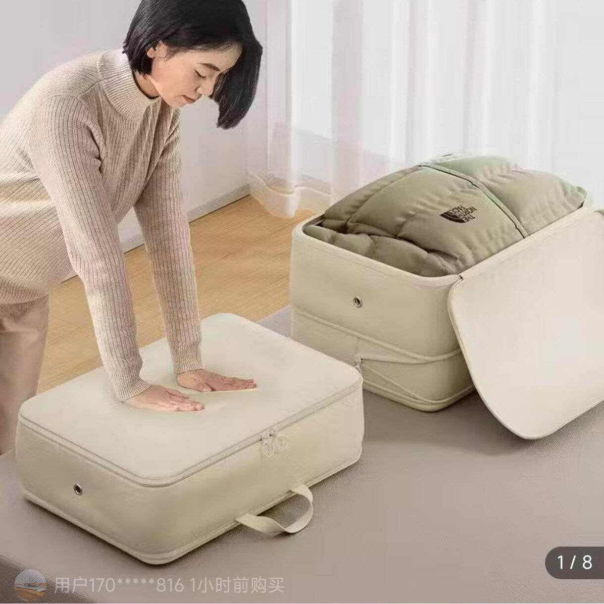 雪见百货压缩收纳袋真空衣服被子专用重复使用箱家用衣物整理神器