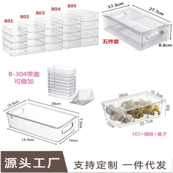 蔬菜饮料双开门冰箱厨房冷藏物水果可整理通用食食品级盒收纳盒