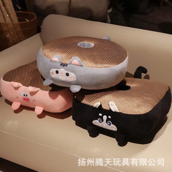 卡通冰藤双面坐垫凉席屁垫加厚靠垫矮个子学生宿舍车用飘窗垫子,居家布艺,沙发垫,淘宝优惠券,粉丝福利购,淘宝优惠卷