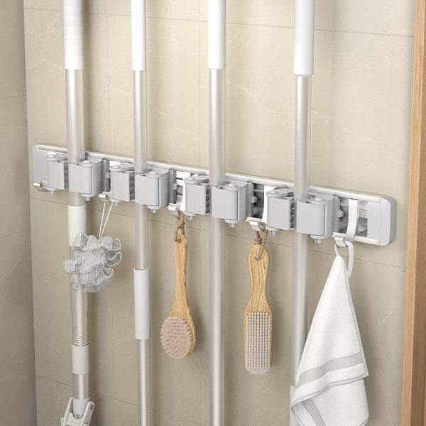 卫生间置物架拖把架壁挂挂拖把神器扫把固定架墙挂门后拖把壁挂夹,家装主材,挂钩/挂衣钩,淘宝优惠券,粉丝福利购,淘宝优惠卷