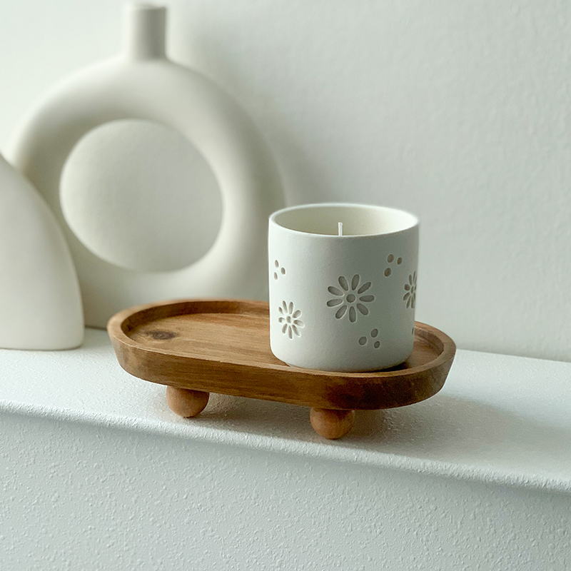 木质托盘香薰摆件钥匙收纳盘创意甜点盘子拍照道具V玄关收纳盘托