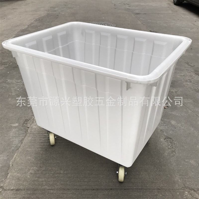 带轮周转箱4寸万向轮服装车间收纳箱刹车脚轮胶框塑料水箱方桶筐