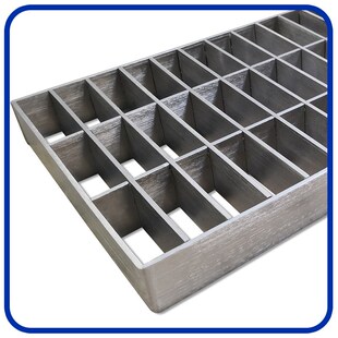 定制下水道不锈钢格栅沟盖板镀锌网格板平台热镀锌插接对卡钢格板