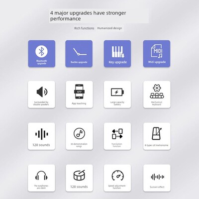 MIDIPLUS折叠琴88键便携式成人初学随身练习专业电子手卷钢琴键盘