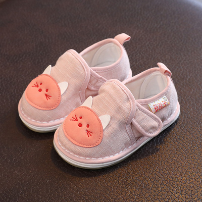 宝宝室内布鞋男童1一3岁2婴儿地板鞋软底学步婴幼儿鞋子居家鞋女4