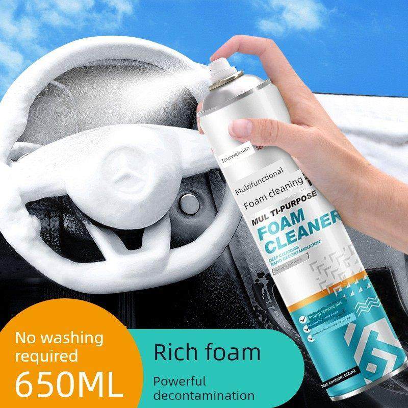 汽车内饰清洗剂免水洗用多功能泡沫液清洁剂顶棚洗车液强力去污&a