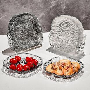 吐骨碟家用高端轻奢高级感吐骨头盘碟餐桌垃圾渣盘小菜水果盘厨房