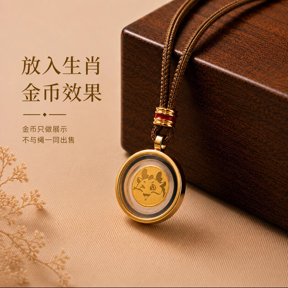 嘎乌盒唐卡吊坠空盒放金豆子金叶生肖金币保护盒可打开项链女挂绳