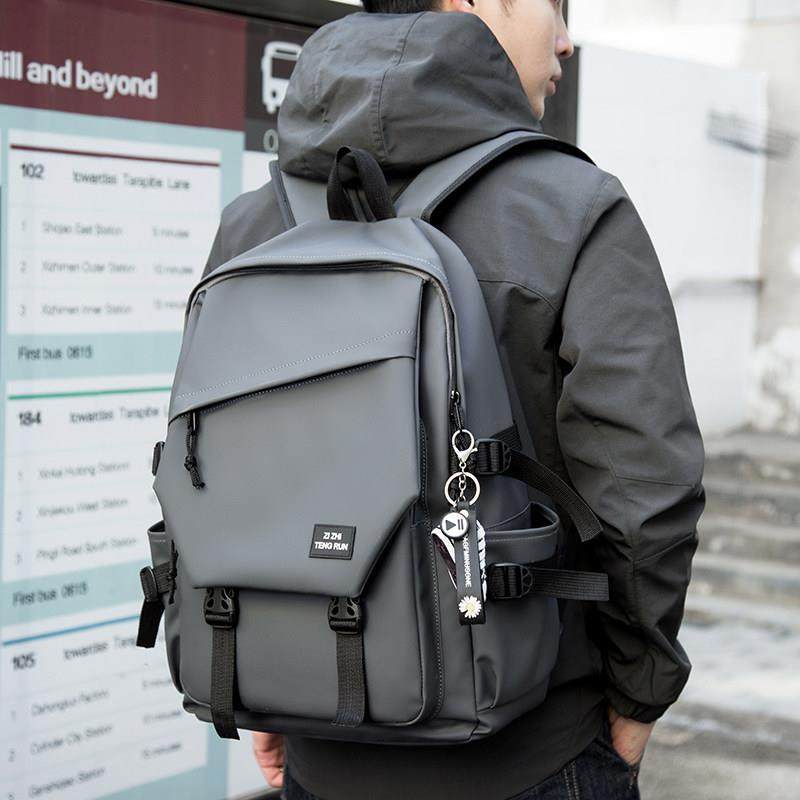 德国简约双肩包百搭电脑旅行揹包女初中生高中大学生大容量书包男