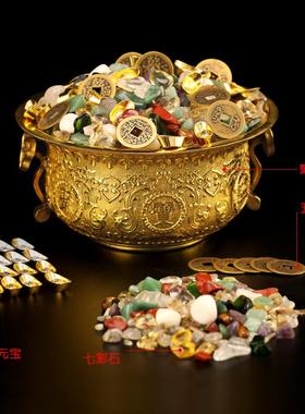 聚宝盆招财摆件全铜聚财铜盆家居客厅装饰工艺品公司店铺开业礼品