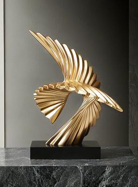 大鹏展翅雄鹰摆件创意个性办公室桌面摆设装饰品酒柜乔迁开业礼物