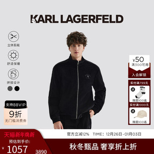 拉链通勤休闲夹克老佛爷男装 KARL LAGERFELD卡尔拉格斐25秋新品
