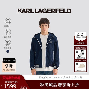 休闲夹克连帽外套老佛爷男士 25秋新品 外套设计师 LAGERFELD KARL