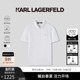 LAGERFELD桑蚕丝POLO衫 短袖 男士 爸爸高端夏装 轻奢老佛爷夏季 KARL