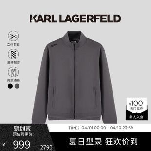 KARL 新款 老佛爷男装 LAGERFELD卡尔拉格斐拉链行政GOLF夹克冬季