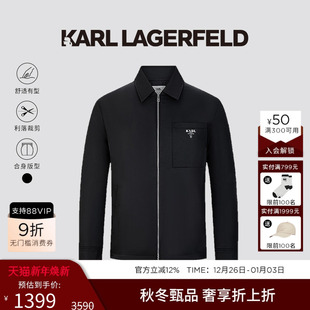 卡尔老佛爷男装 KARL 新款 棉服夹克25秋季 LAGERFELD行政休闲短款