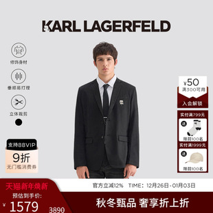 西装 KARL 钉珠西服老佛爷商务休闲男士 薄款 外套卡尔 LAGERFELD新款