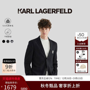外套卡尔拉格斐老佛爷男装 KARL 商务西服西装 绵羊毛 LAGERFELD